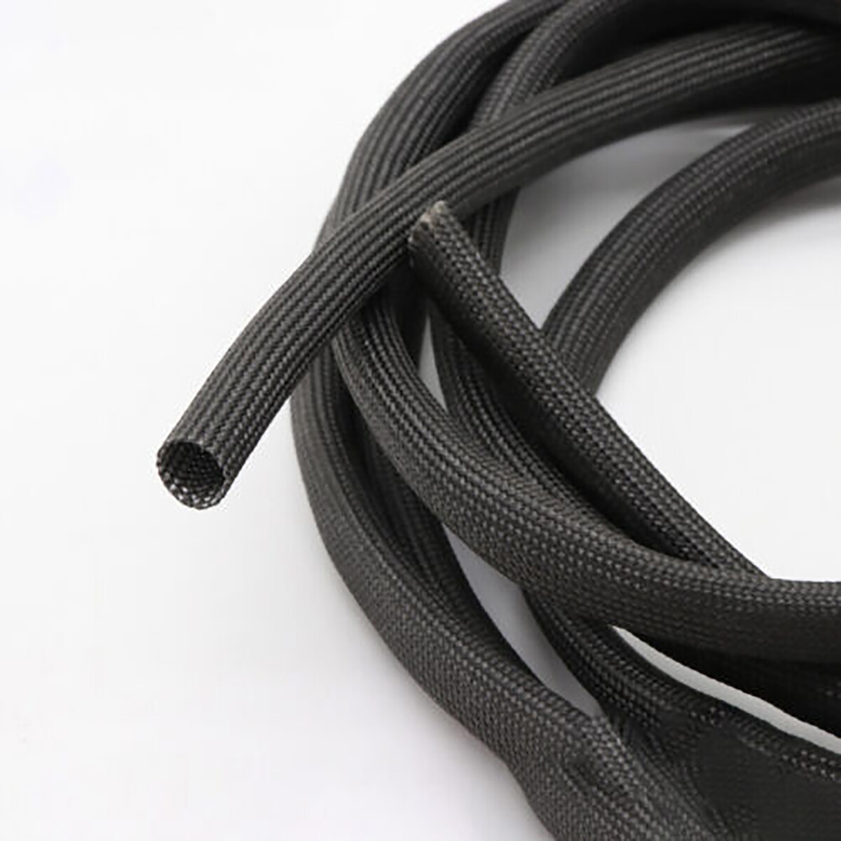 600°C HIGH TEMP Fiberglass Sleeving Cable Wire Insulation Sheath ID 1-30mm Black