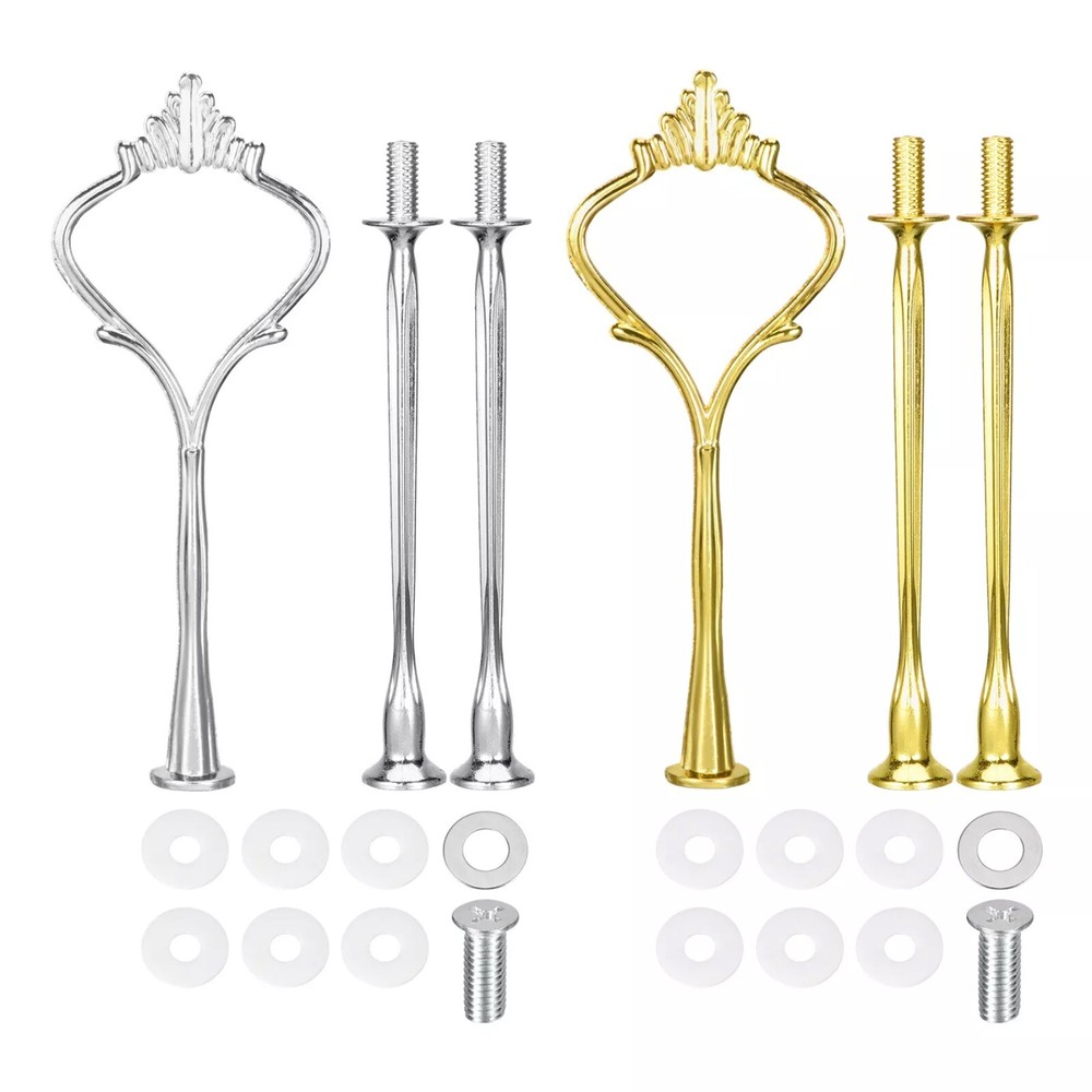 Cake Stand Hardware Cupcake Dessert Appetizer Plate Fitting CROWN Gold Silver