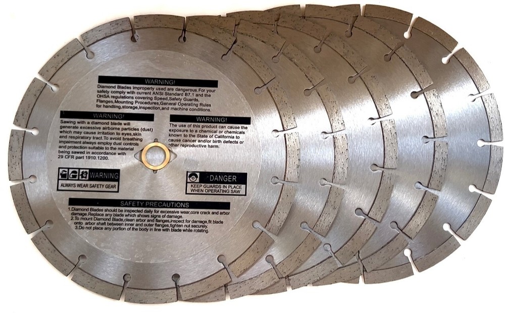 8'' Segmented diamond blade for Masonry, stone, concrete pavers (5 pack)