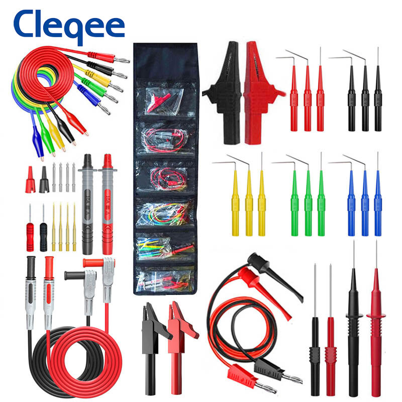 Back Probe Set Multimeter Test Leads Kit with Replaceable Probes Set Banana Plug