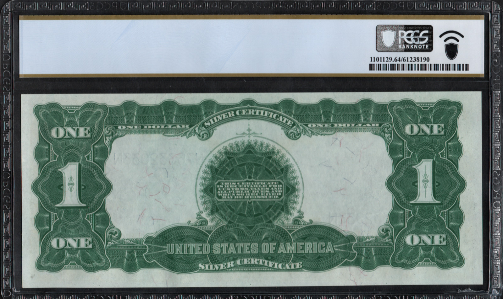 PCGS 64 PPQ! SERIES 1899 FR.232 $1 "BLACK EAGLE" SILVER CERTIFICATE