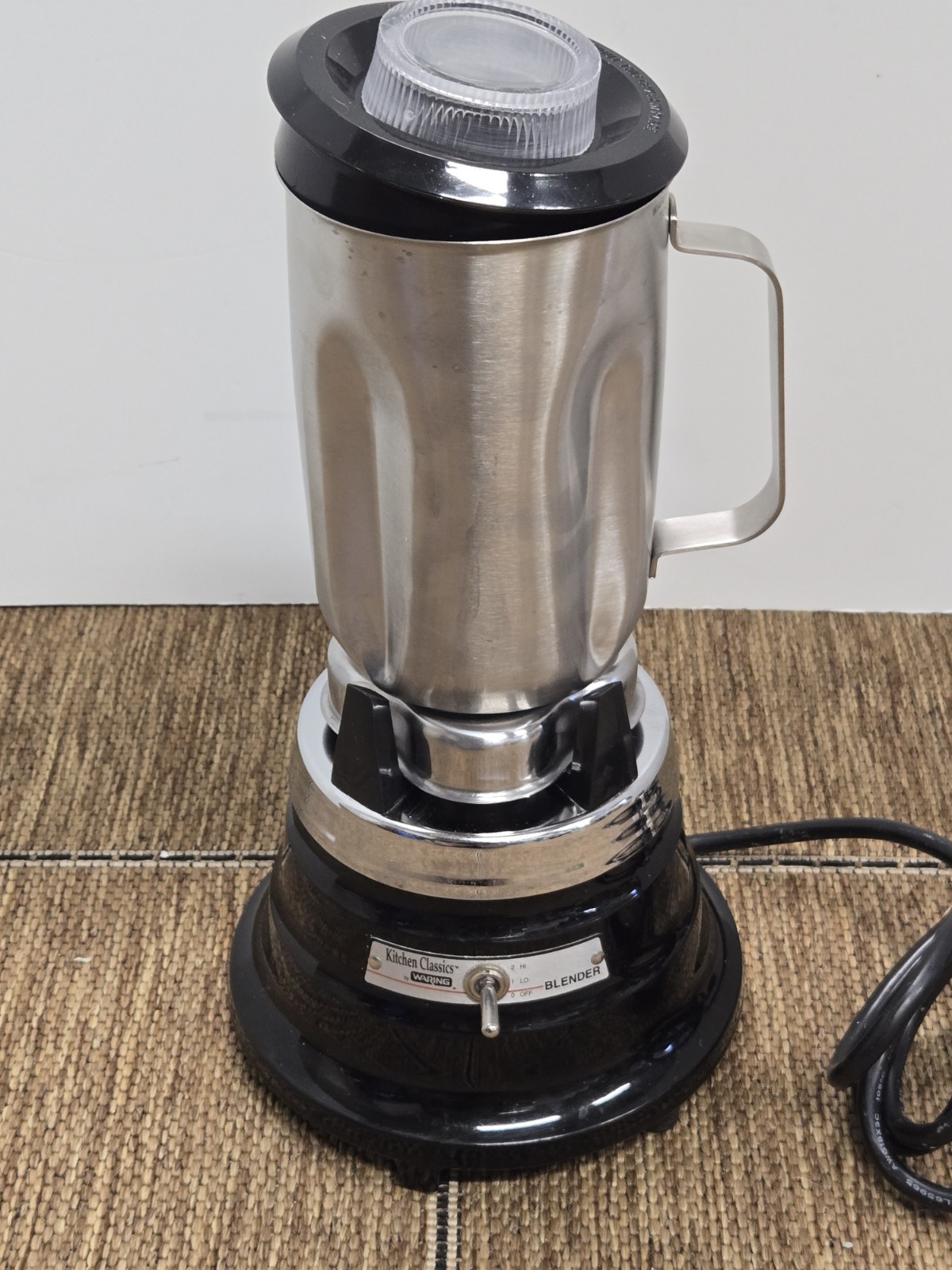 Waring Commercial Bar Blender, model 51bl27. 2 Speed. Stainless Container