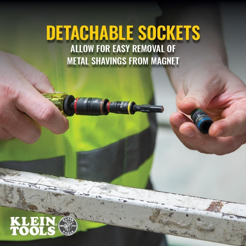 Compact 2-Piece Impact Driver Set: 3-in-1 Flip Socket for Ultimate Flexibility