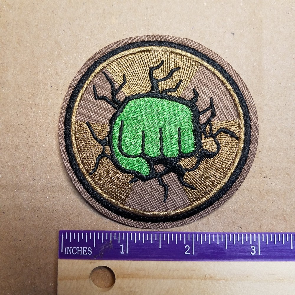 HULK Wall Punch Circle Patch 3 inches wide