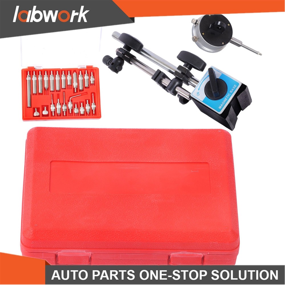 Labwork 1" Dial Indicator, Magnetic Base & 22 Point Precision Inspection Set