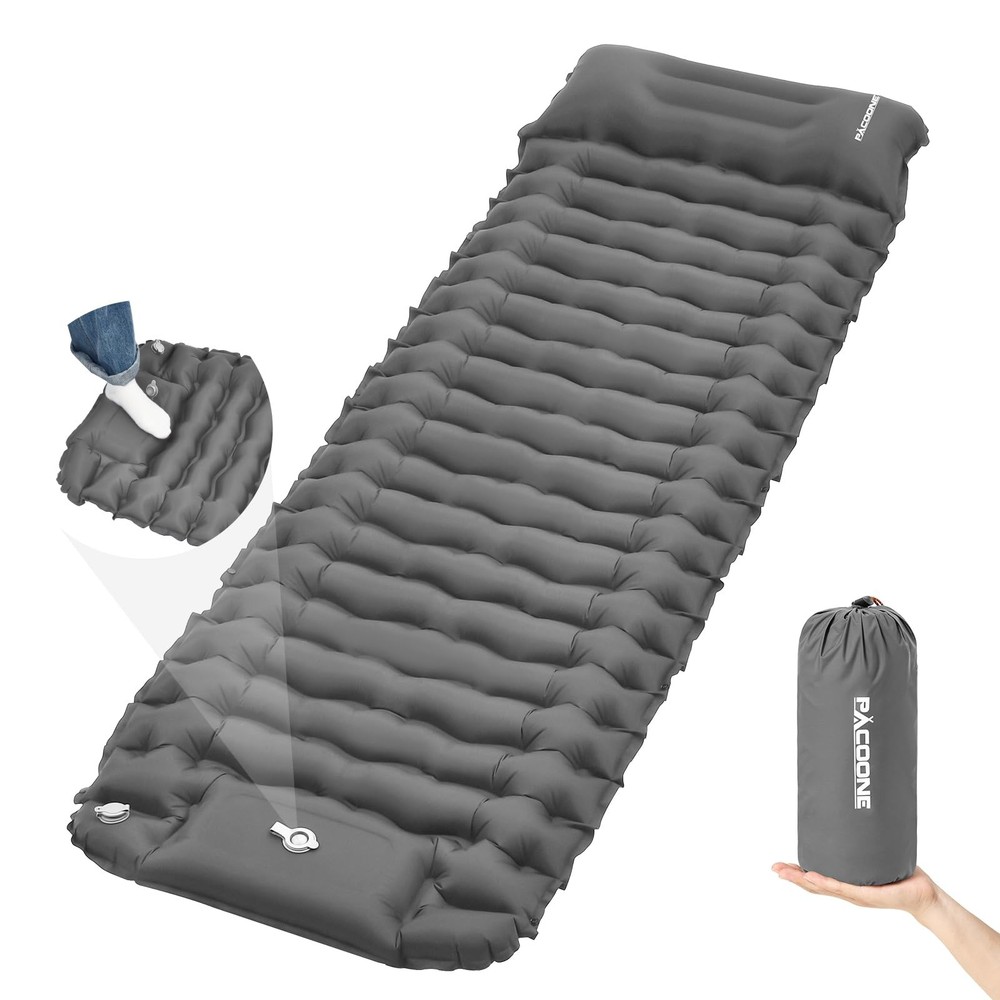 Camping Sleeping Pad, Connectable Design for Double Mat, Ultralight Inflatabl...