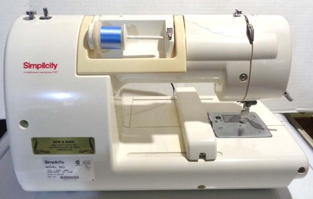 Simplicity Embroidery Only Machine Model SE2 Touch Screen White Works