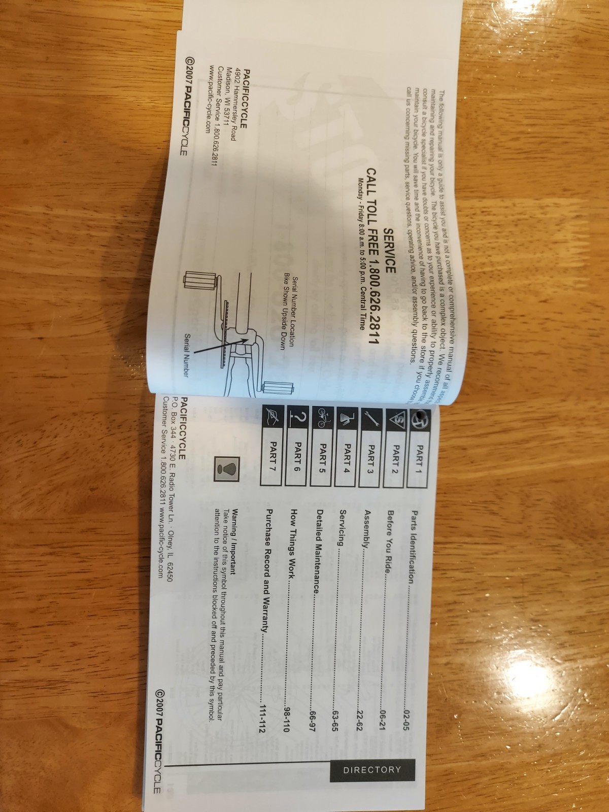 Original MONGOOSE 2007 BICYCLE OWNER'S MANUAL 112 pg. English & Spanish