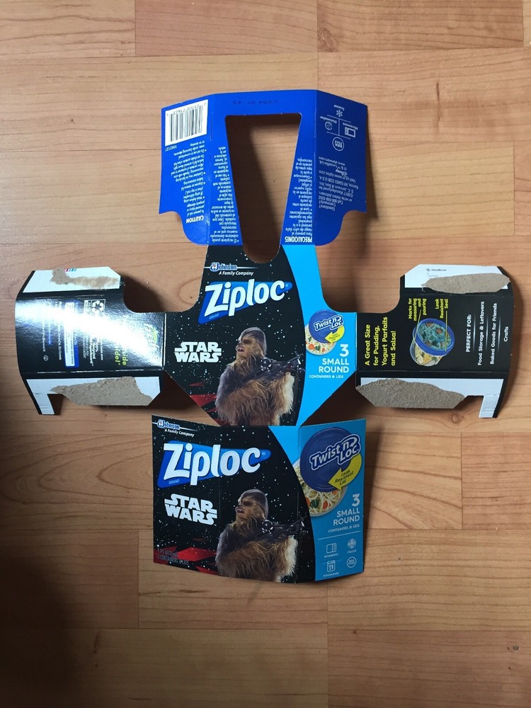 2018 Ziploc Star Wars Chewbacca Packaging