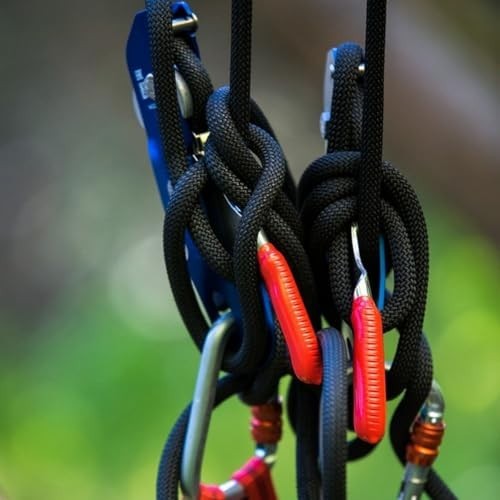 High Strength Braided Polyester Arborist Rope 3/8" x 50ft - Tree Work, Camping,