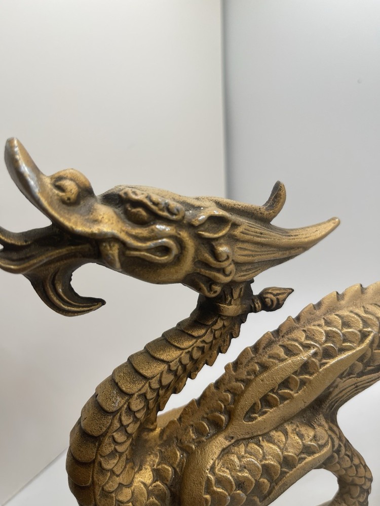 Vintage Japanese Dragon Statue - Metalwork