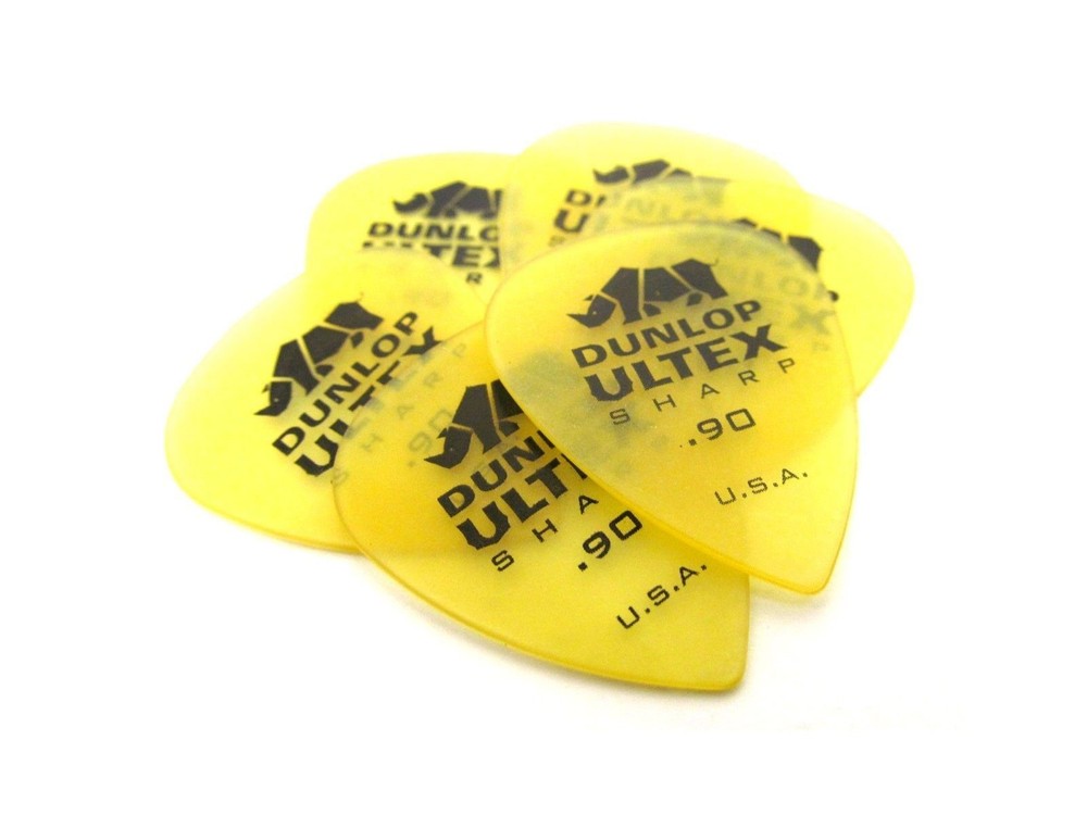 Dunlop Guitar Picks 6 Pack Ultex Sharp picks .90mm Heavy (433P.90)
