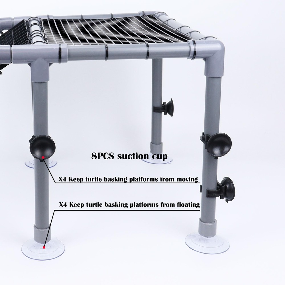 Extra Large Standing Turtle Basking Platform, 13" Width Resting Area, DIY Bas...