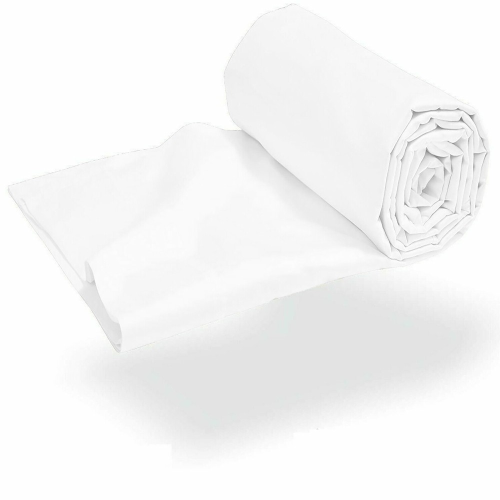 100% Cotton 600 Thread Count Solid Modern Flat(Top) Sheet Only
