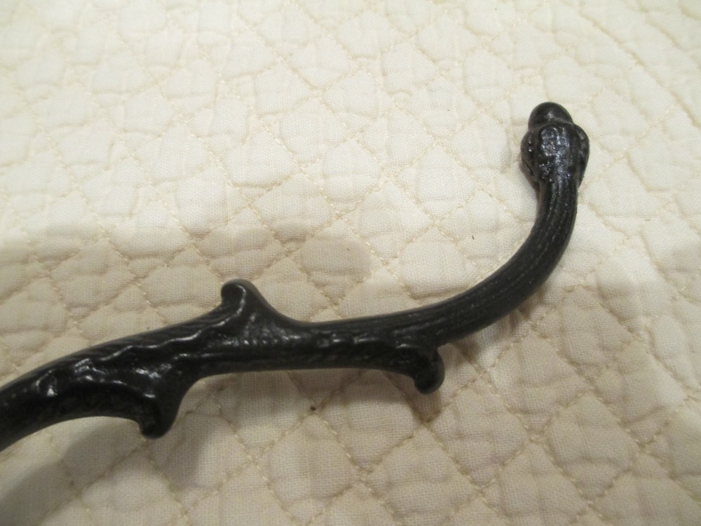 Vintage Wall Hook - Black Cast Iron