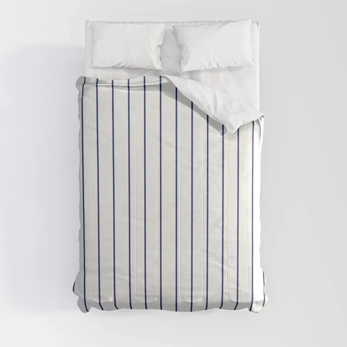 Baseball Stripe Queen Comforter