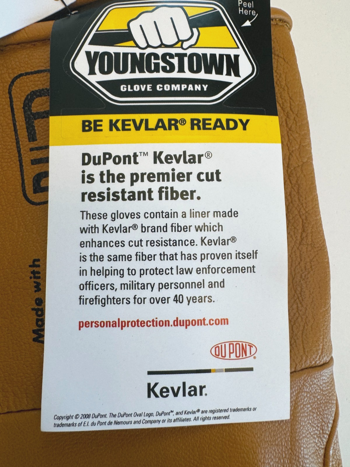 NEW Youngstown Utility Plus with Kelvar Leather Gloves Size Small 11-3280-60-S