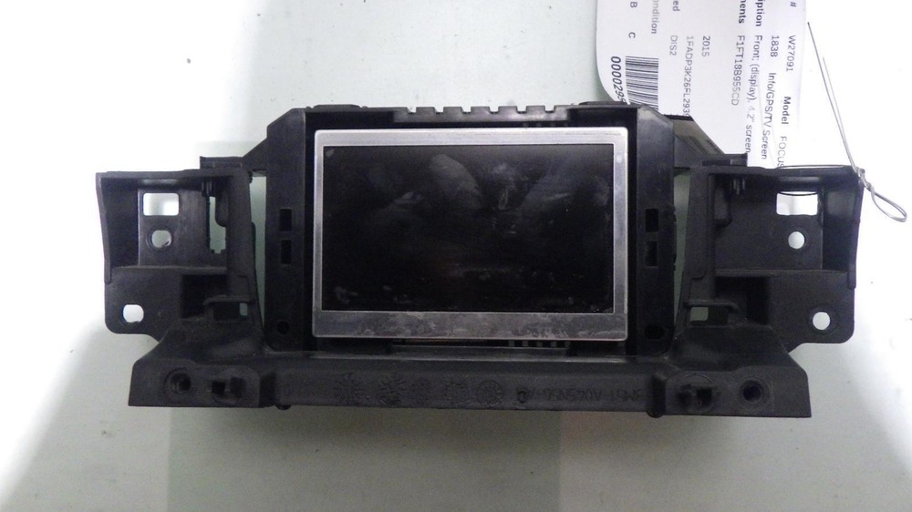 15 FORD FOCUS Info Screen F1FT18B955CD