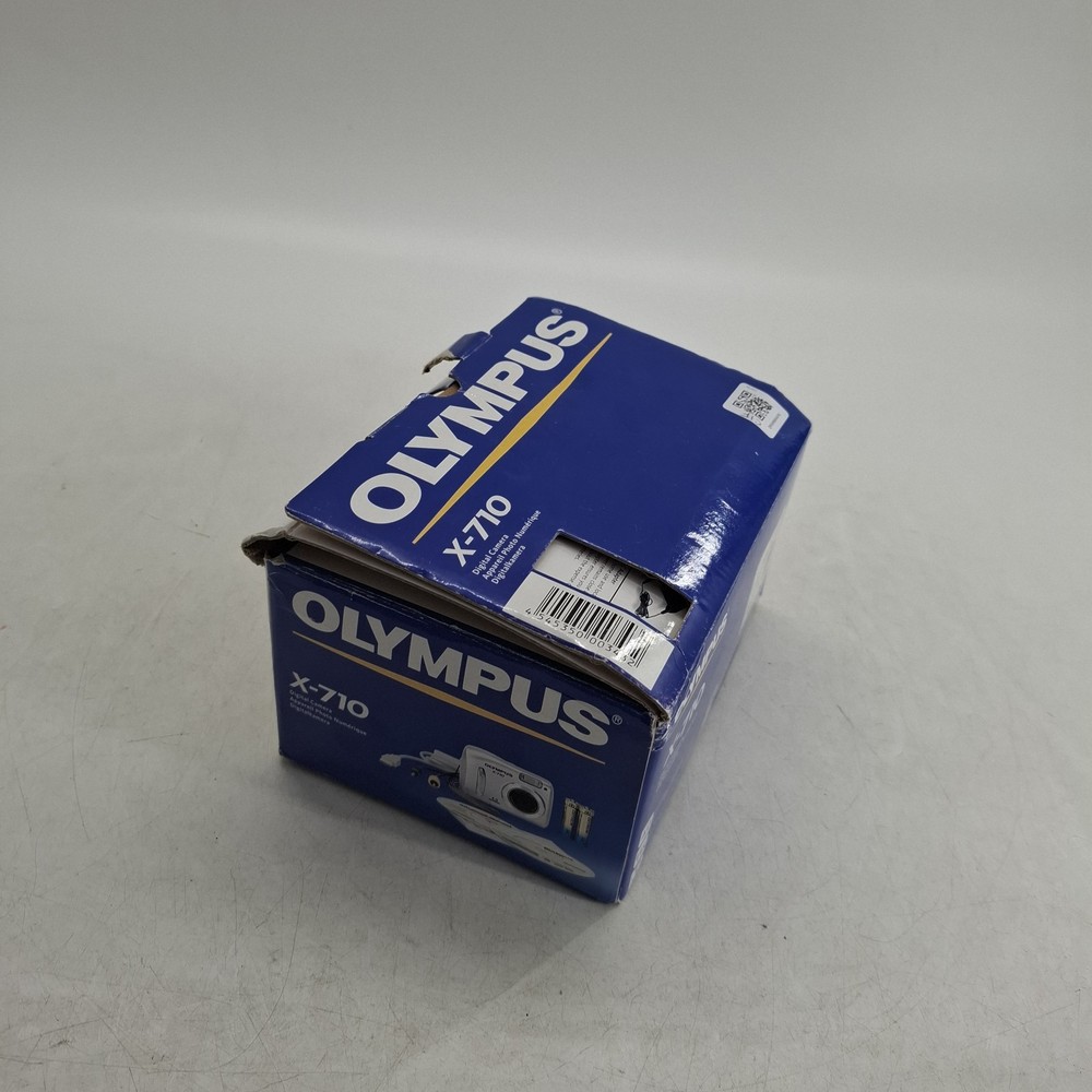 Olympus X-710 4.0MP Compact Digital Camera Silver Tested Boxed GUC