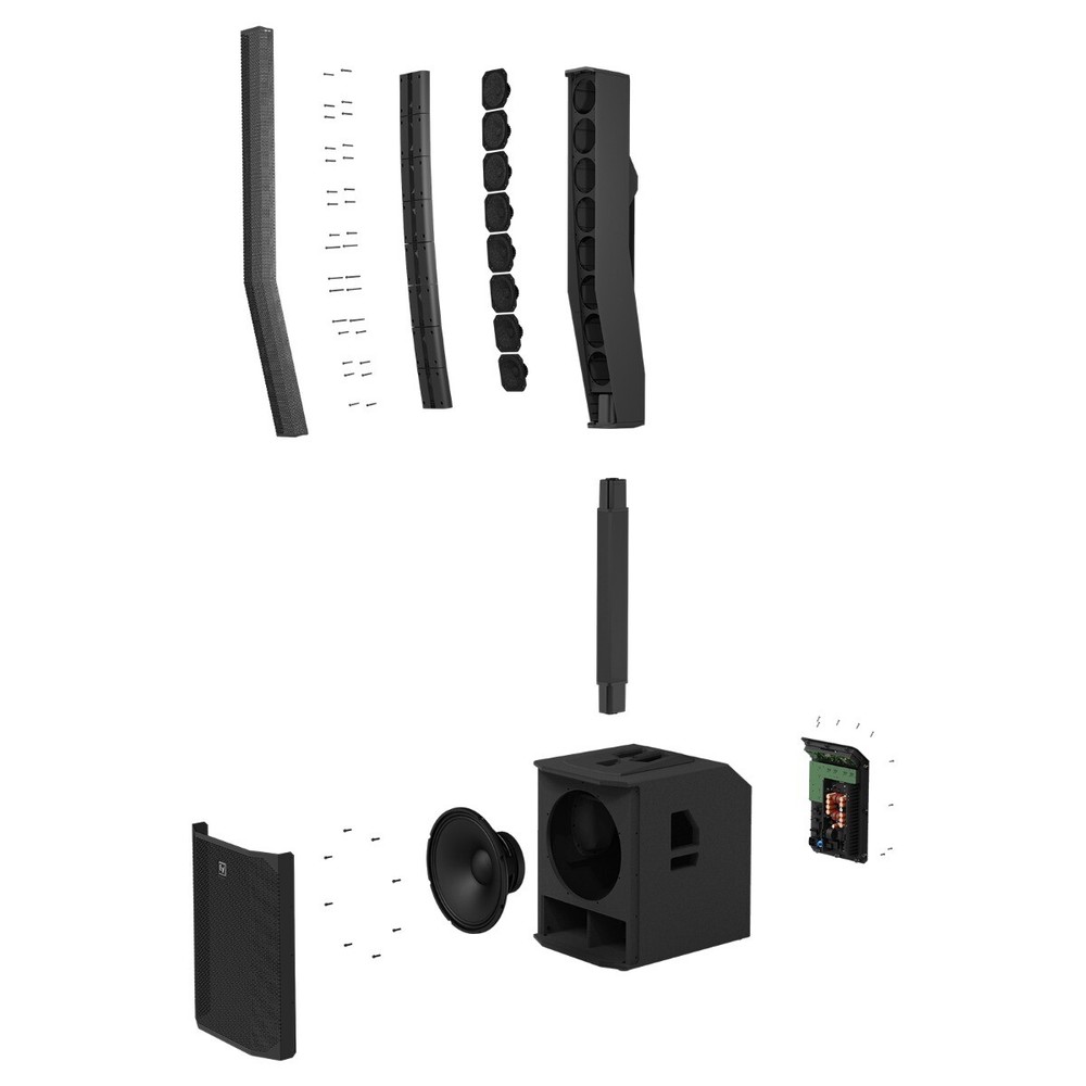 Electro-Voice EVOLVE 90 Portable Column Array Loudspeaker Systems Black Pair