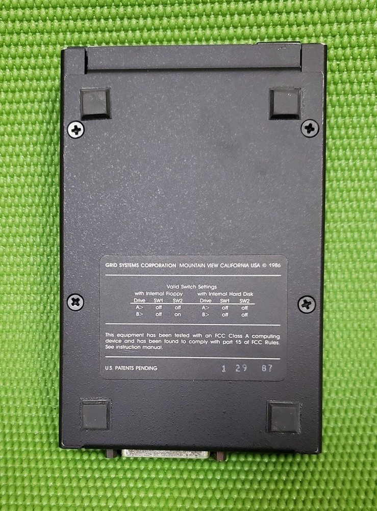 Vintage GRiD GRiDCASE 3 Plus Laptop Computer w/ External 3.5" Floppy Drive