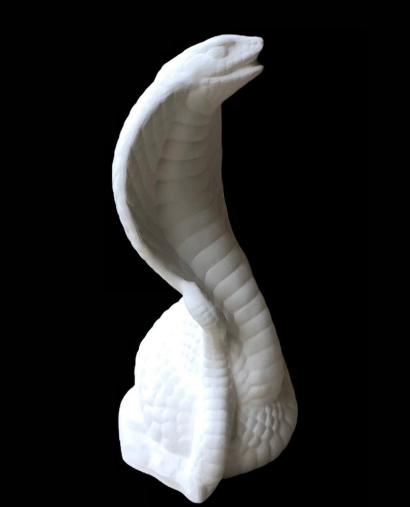 Cobra Ceramic Bisque Ready To Paint Snake