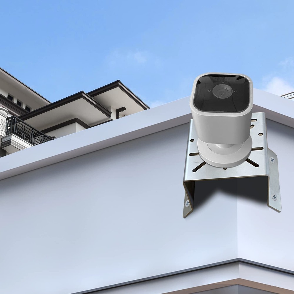 WiTi Universal Corner Mount for Security Camera, Stainless Steel Silver