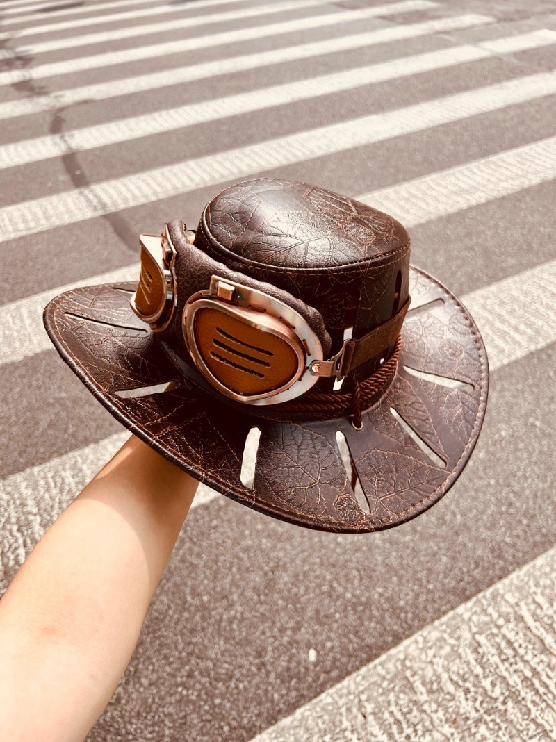 JoJo's Bizarre Adventure SBR Gyro Zeppeli Cosplay Hat Cowboy Hat Goggles Gifts