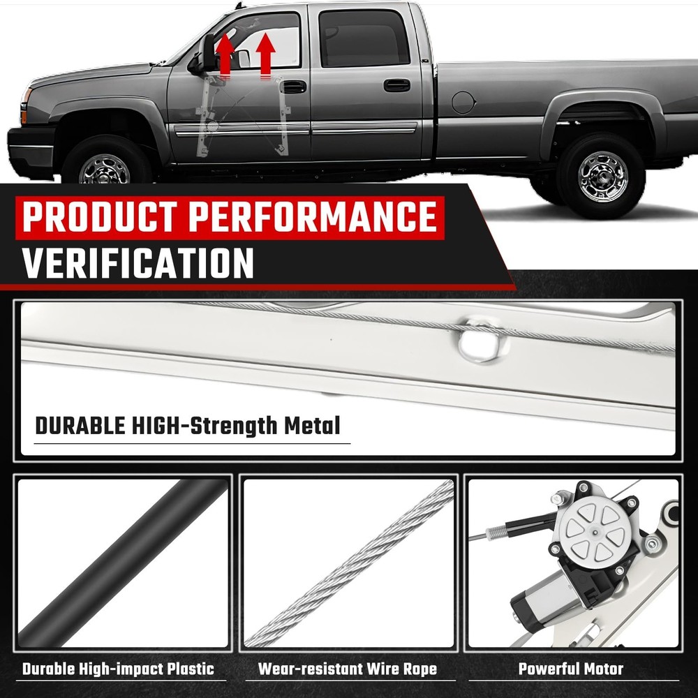 741-644 Front Left Driver Side Power Window Regulator with Motor Compatible w...