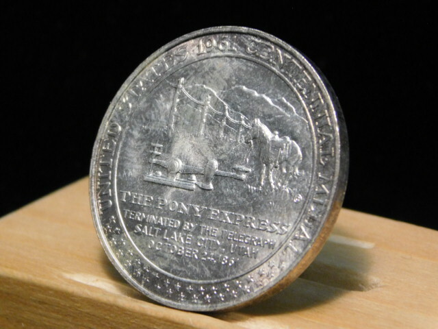 Pony Express Termination Centennial 1961 So-called dollar struck in silver
