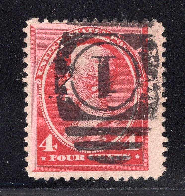 (1888) #215 4¢ Jackson nice used stamp