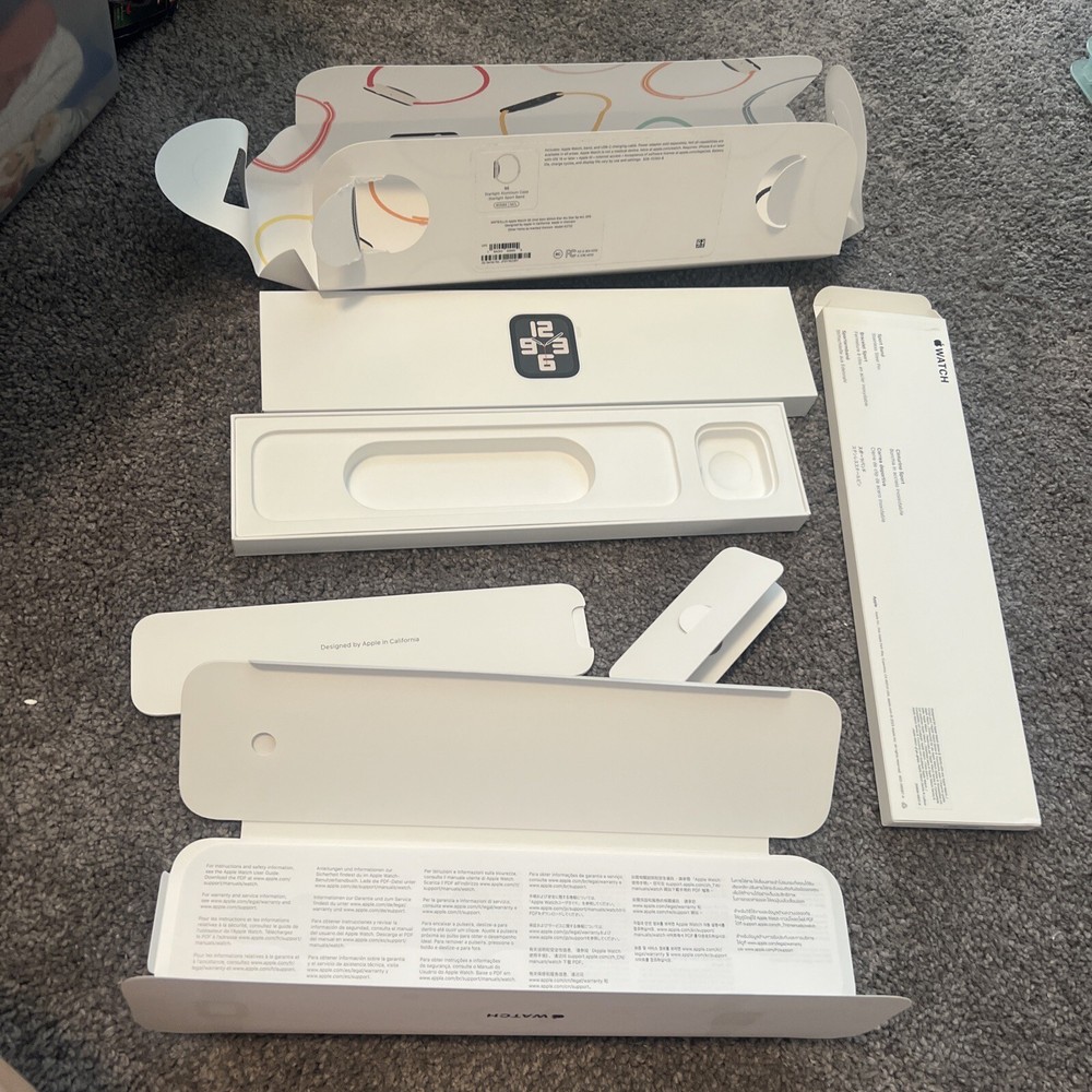 Apple Watch SE Starlight Aluminum Case 40 Mm Size ML Empty Box Only