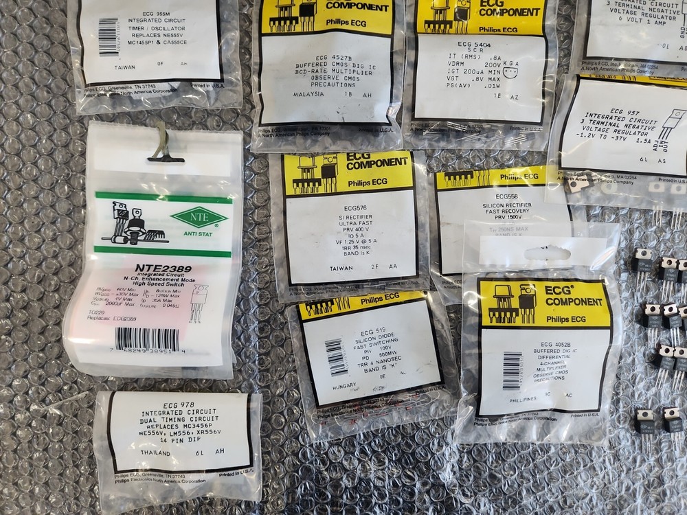 *MIXED SURPLUS LOT* ECG Components IC's and Rectifiers ⚡️🇺🇸 SHIP