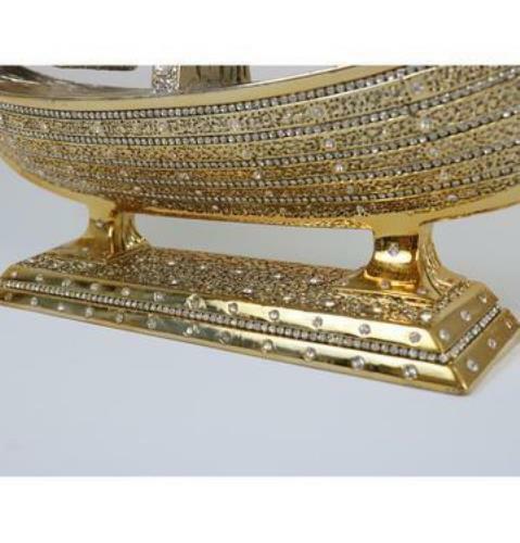 Islamic Table Decor Allah Muhammad Sailboat Gold (Large)
