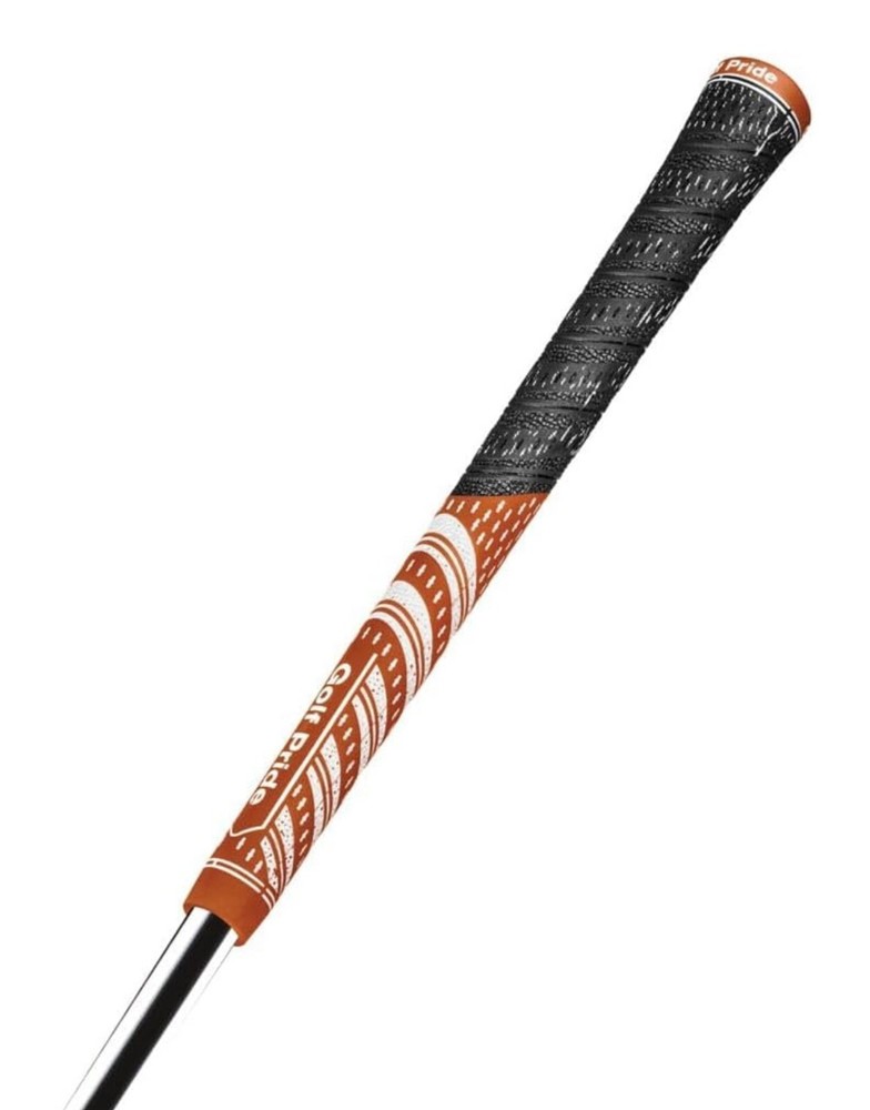Golf Pride MCC Multi Compound Teams Golf Grip (Dark Orange/White)