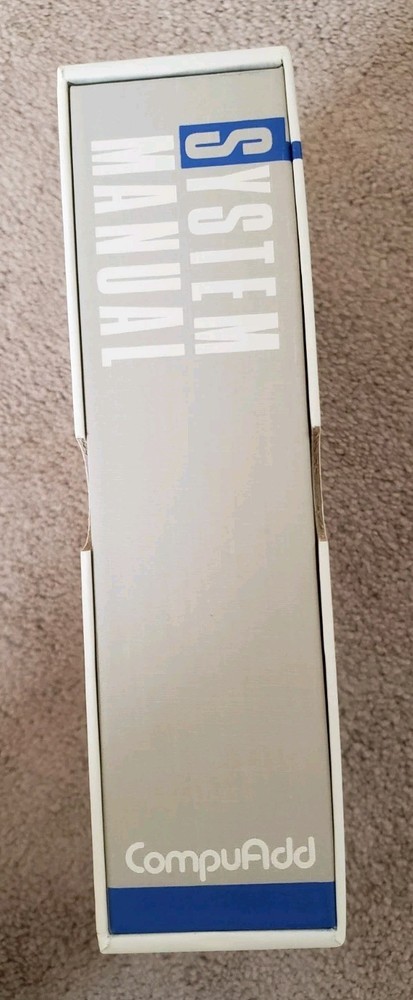 Vintage CompuAdd A002 Computer With Original Box, Keyboard, software, manual