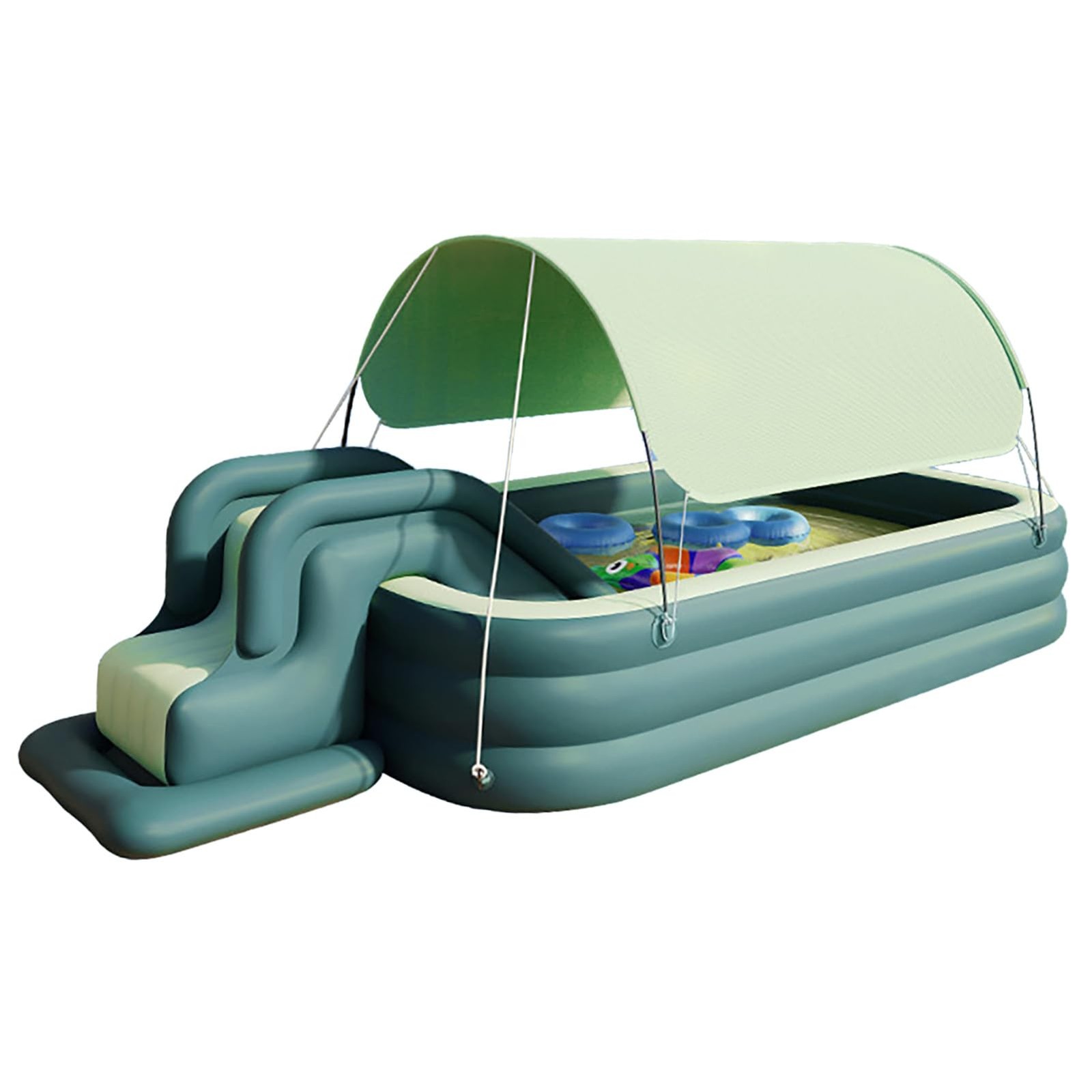 Compact Inflatable Baby Pool - Fun Water Play for Kids & Family Outdoors