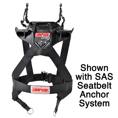 Simpson Racing HSXLG11PA Hybrid Sport Head Restraint XL PA