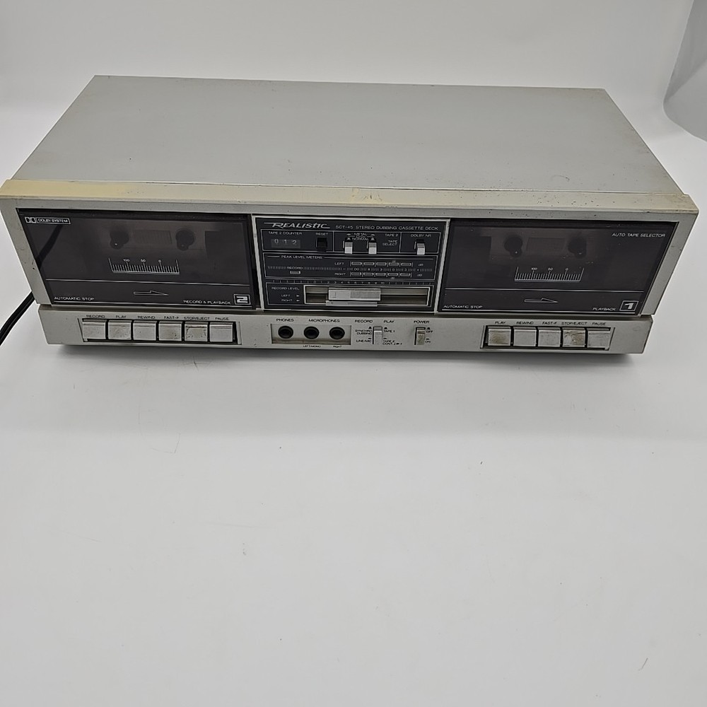 Realistic Cassette Tape Deck SCT-45, READ!!!