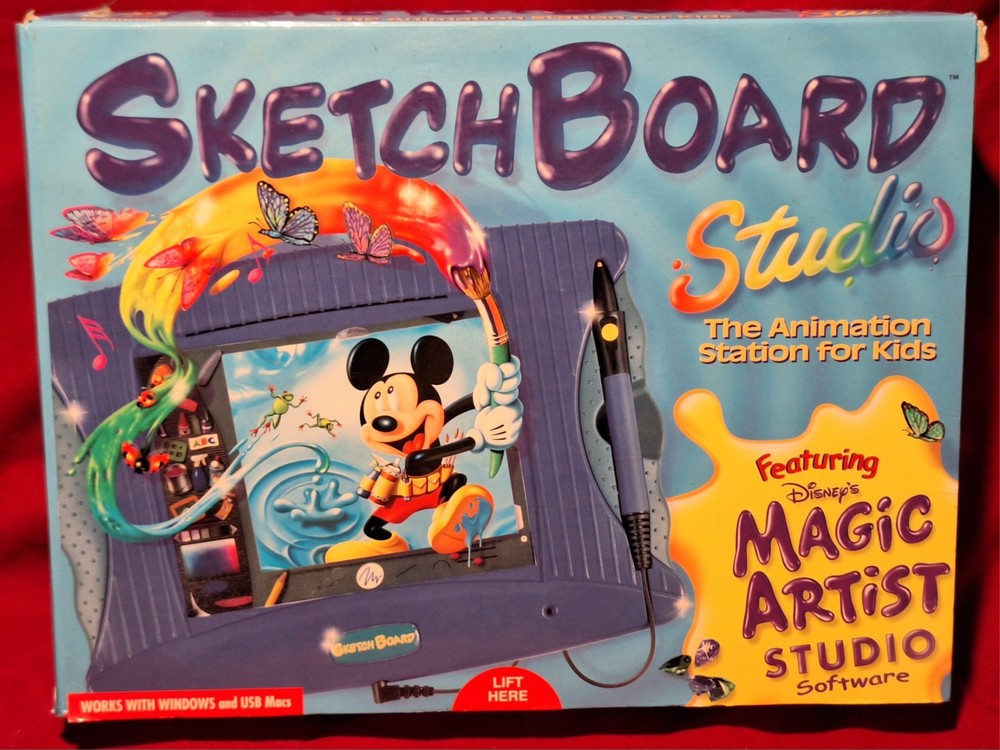 Disney SketchBoard Studio MAGIC ARTIST Studio PC MAC USB Animation Tablet 2000