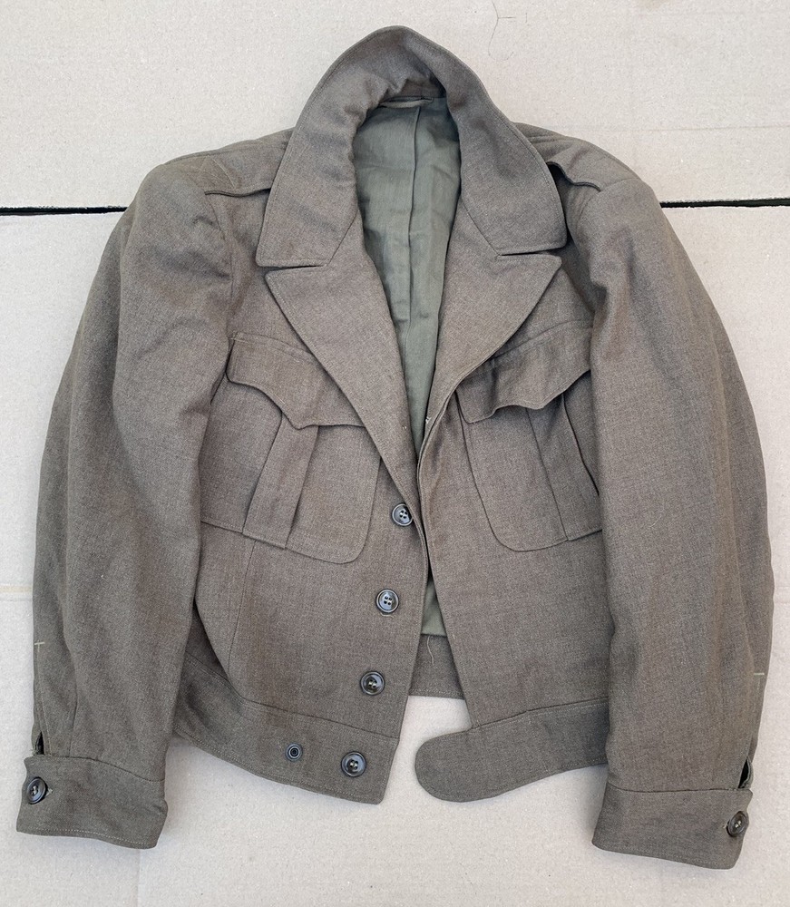 Original WWII US Army Wool Field Uniform Jacket Size 38S 1945 Dated