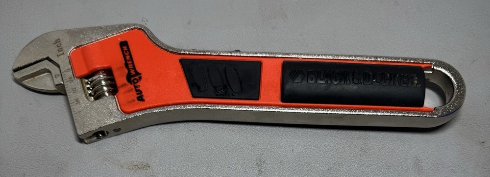 Black & Decker Auto Wrench Adjustable 8 Inch Orange Motorized Tool