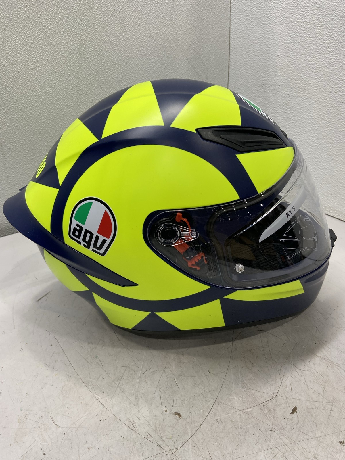 AGV K1-S Soleluna 2018 Motorcycle Helmet Large Blue/Yellow 50473033