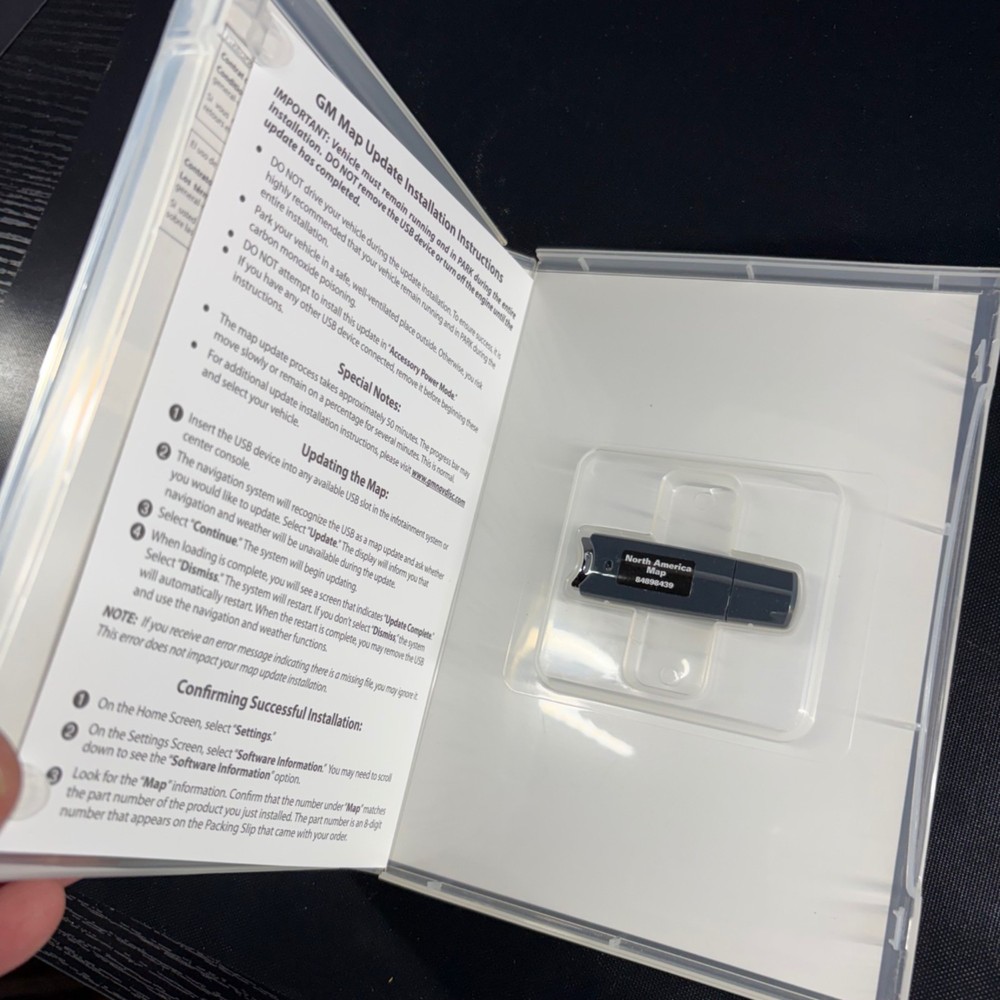 2020 Navigation System Map Update North America USB