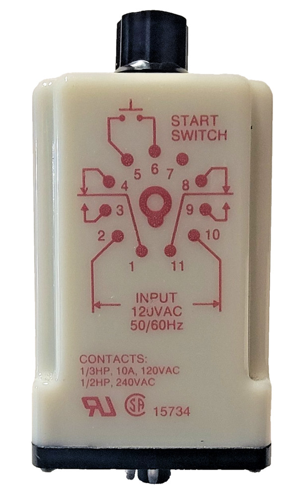 Dayton 6X602F Solid State Time Delay Relay 9 - 900 Seconds