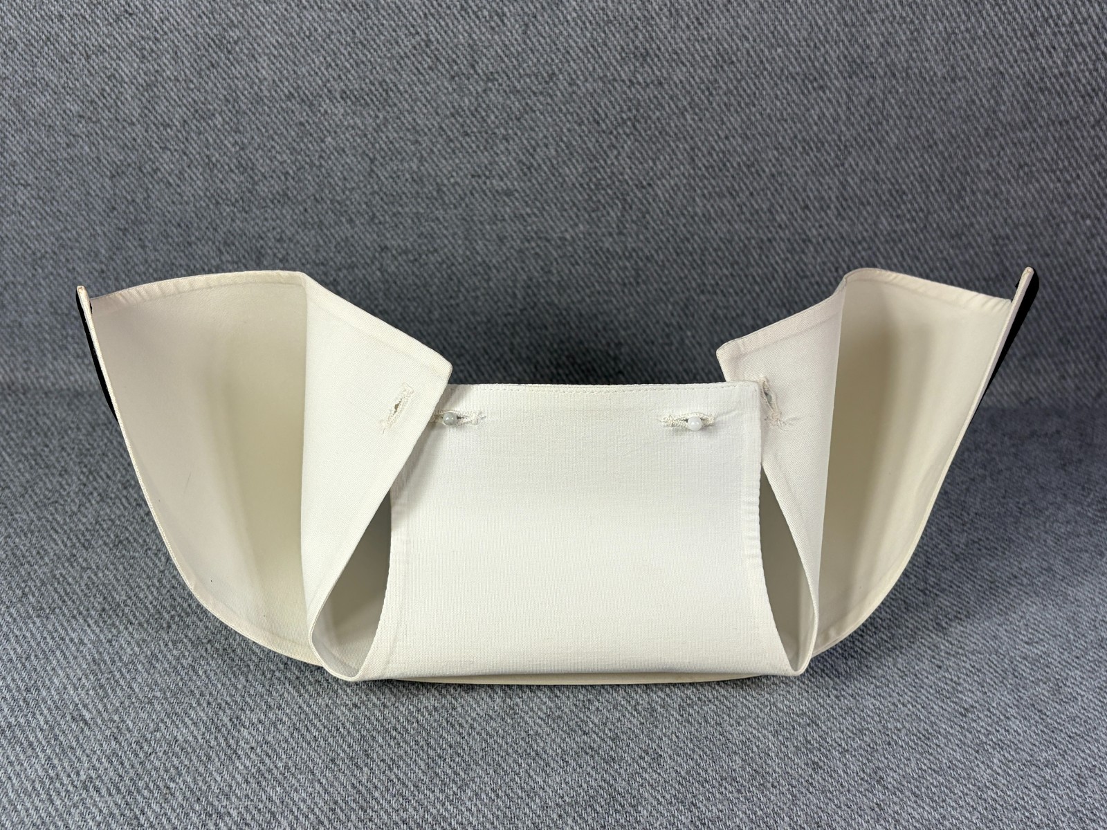 Vtg Kay's Caps Nursing Cap RN Uniform Hat Black Stripe 1960's