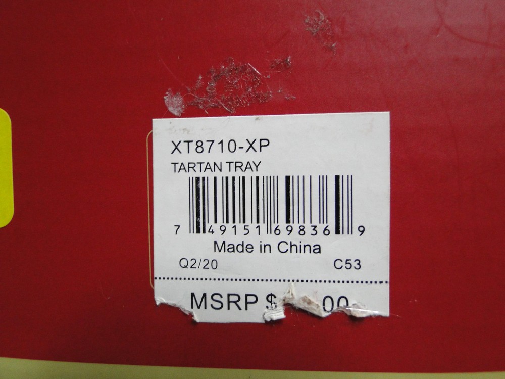 Spode Christmas Tree, Tartan Edge, Green Trim: Rectangular Tray, 12", Box