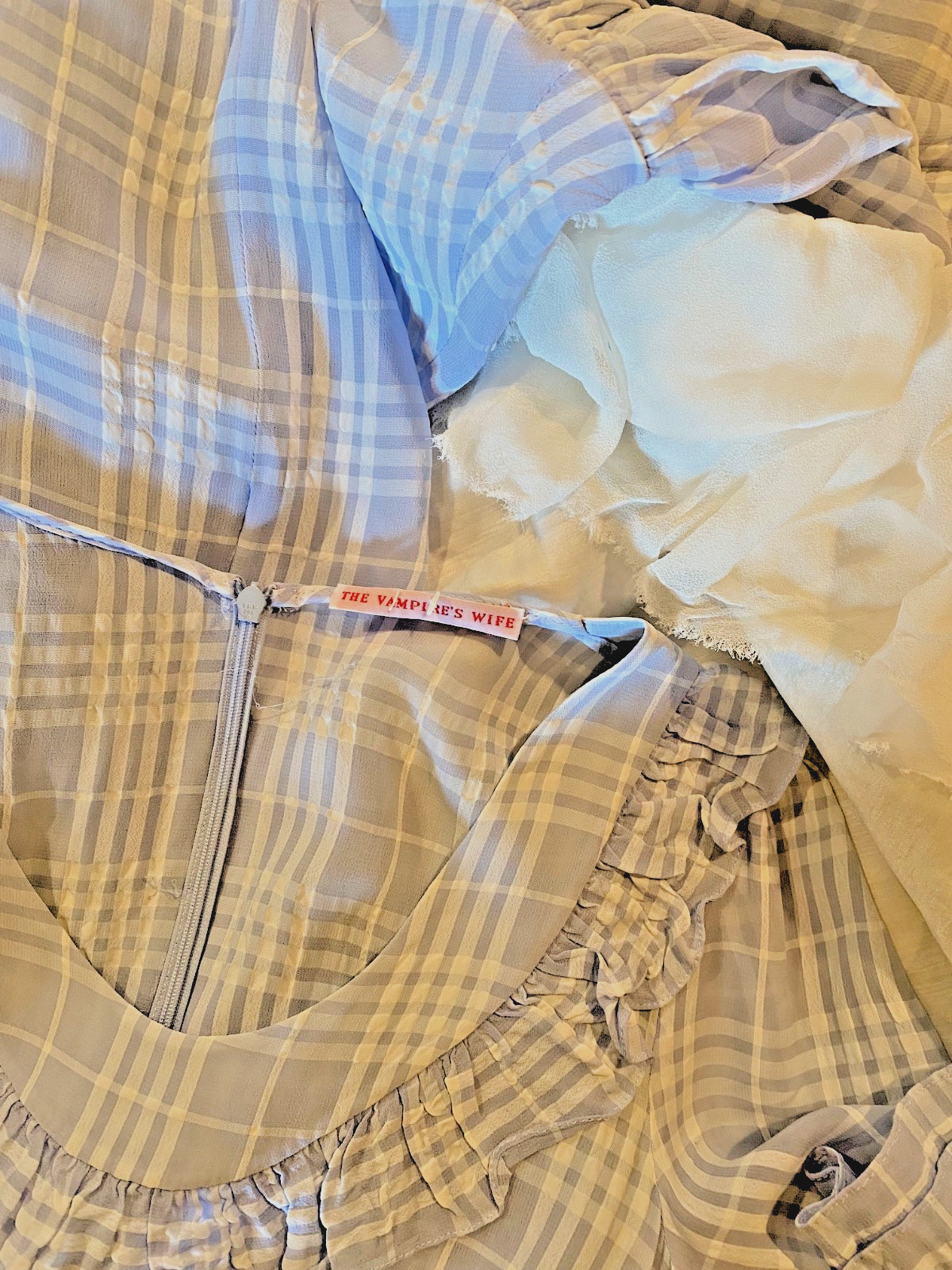 Vampire's Wife Blue White Dress, UK 8