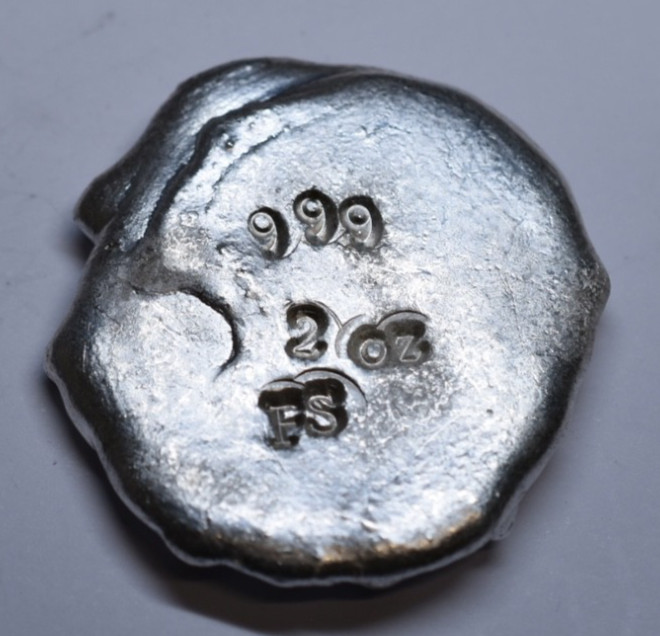 Hand-Poured 2oz Pirate Treasure - Aztec Silver Doubloon .999 Fine