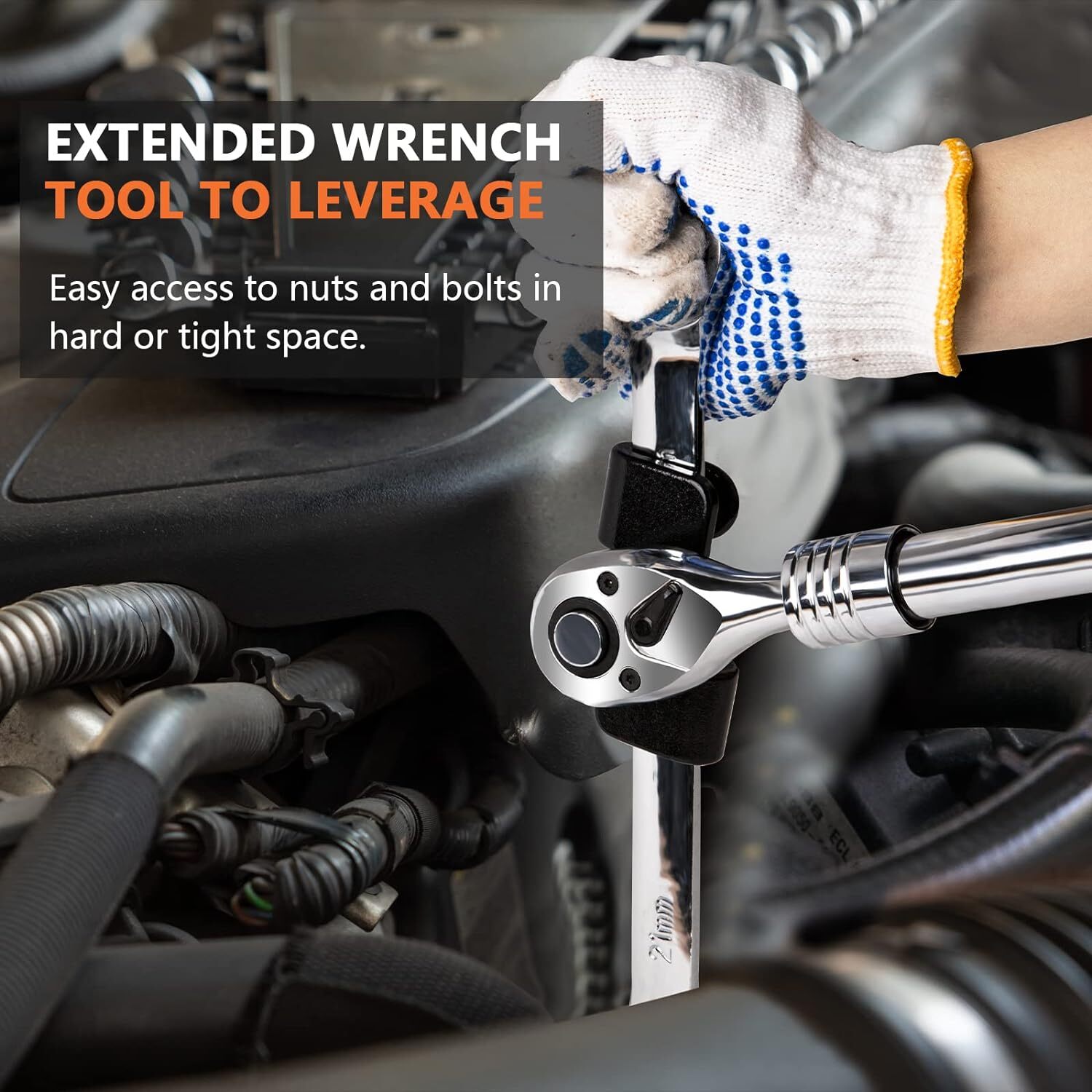 For 1/2 Inch Drive Wrench Extend More Leverage Universal Wrench Extender Adaptor
